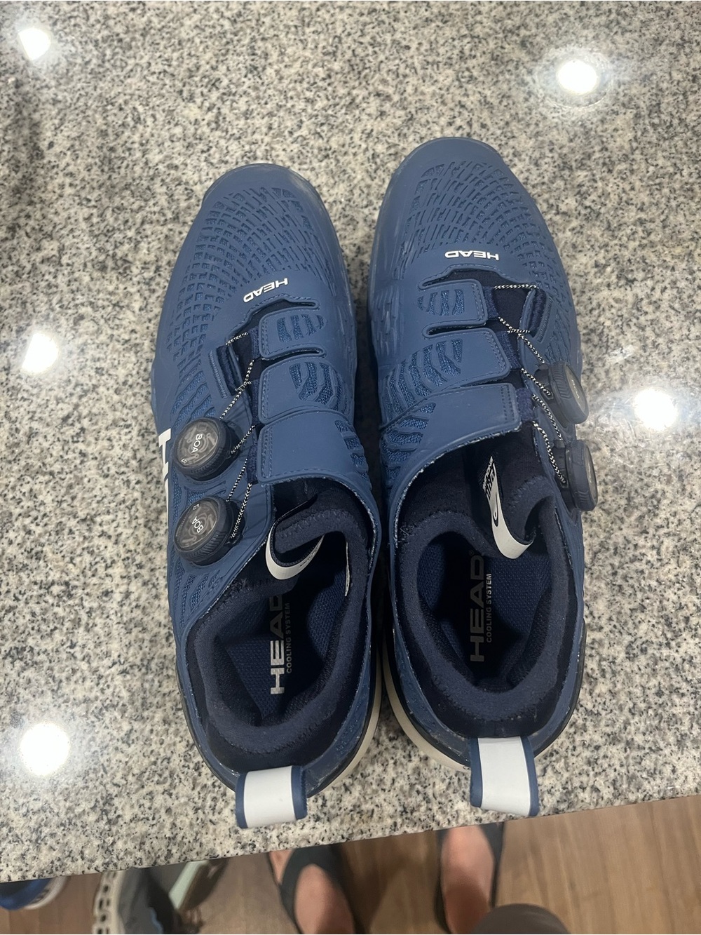 Head Men's Navy Blue Road Cycling Shoes with Dual Dial Closure